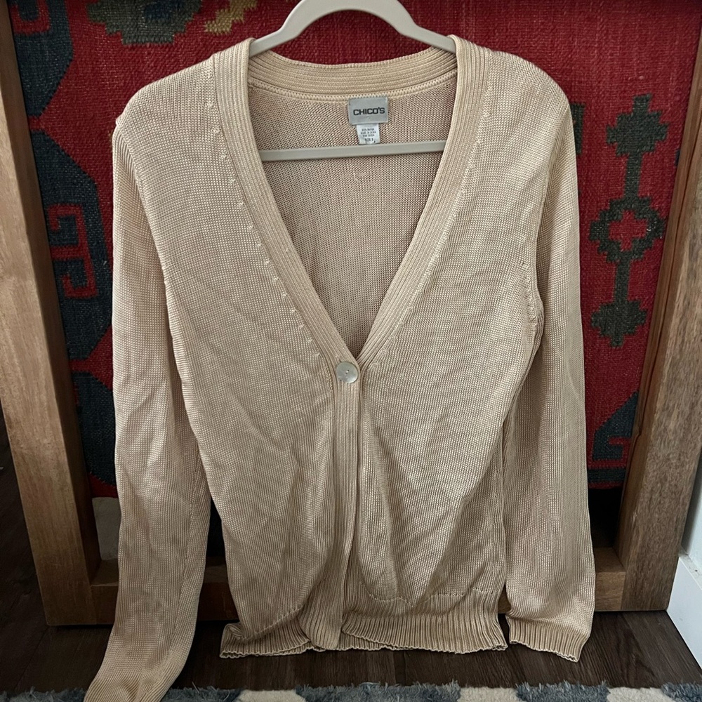 Chico's Light Tan Women's Cardigan